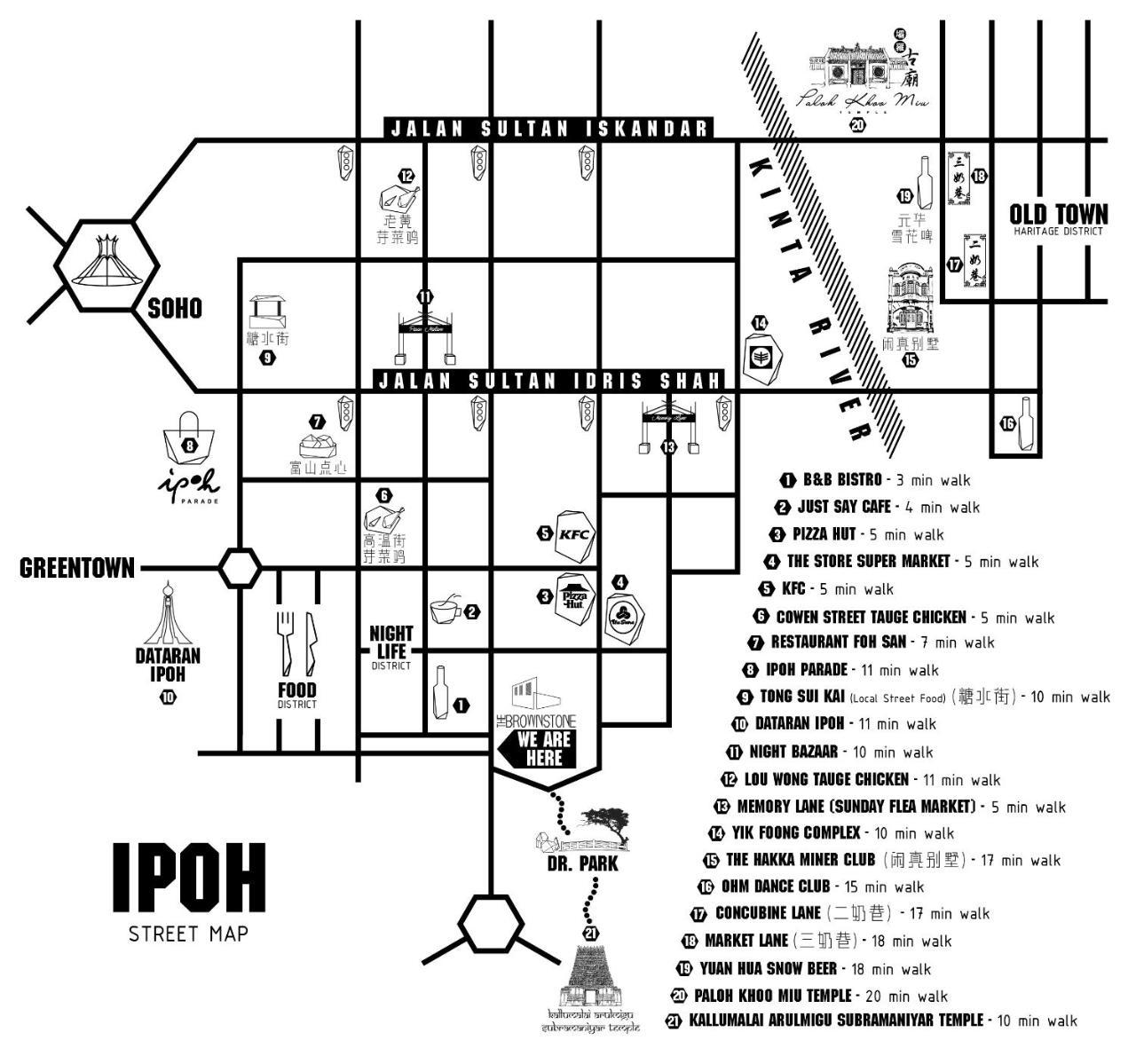 The Brownstone Hostel & Space Ipoh Exteriör bild